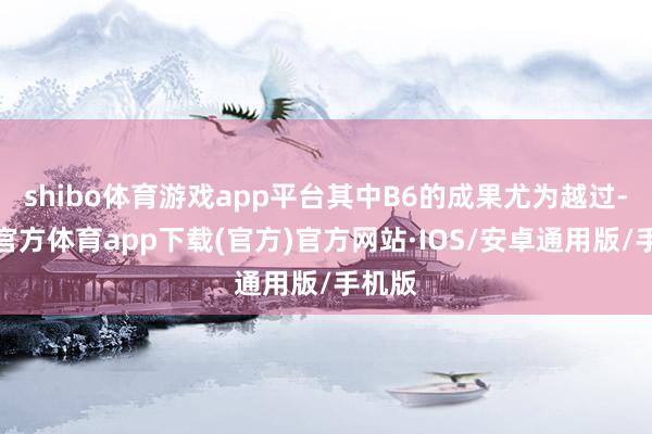 shibo体育游戏app平台其中B6的成果尤为越过-世博官方体育app下载(官方)官方网站·IOS/安卓通用版/手机版