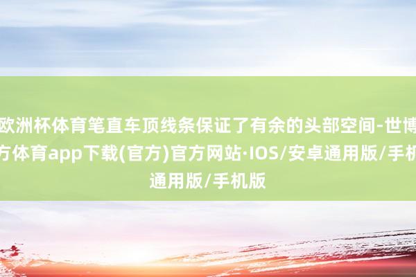 欧洲杯体育笔直车顶线条保证了有余的头部空间-世博官方体育app下载(官方)官方网站·IOS/安卓通用版/手机版