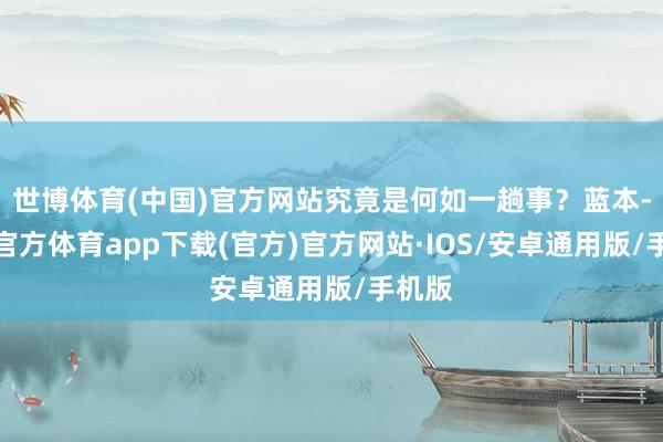 世博体育(中国)官方网站究竟是何如一趟事？蓝本-世博官方体育app下载(官方)官方网站·IOS/安卓通用版/手机版