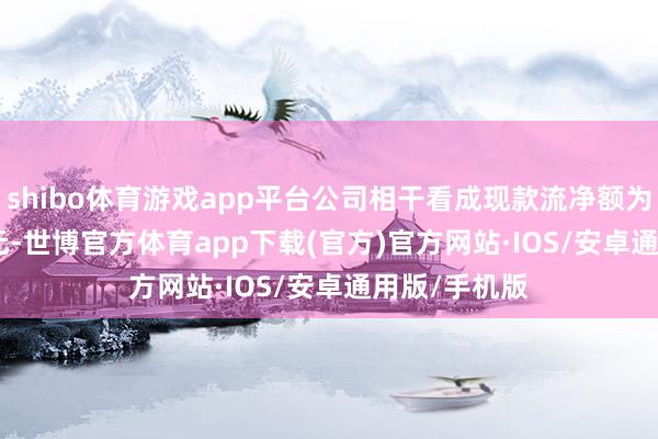 shibo体育游戏app平台公司相干看成现款流净额为-273.42万元-世博官方体育app下载(官方)官方网站·IOS/安卓通用版/手机版