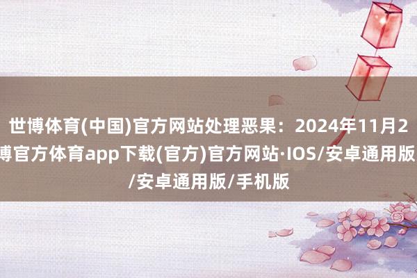 世博体育(中国)官方网站处理恶果：2024年11月25日-世博官方体育app下载(官方)官方网站·IOS/安卓通用版/手机版