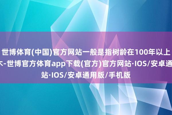 世博体育(中国)官方网站一般是指树龄在100年以上的树木；名木-世博官方体育app下载(官方)官方网站·IOS/安卓通用版/手机版